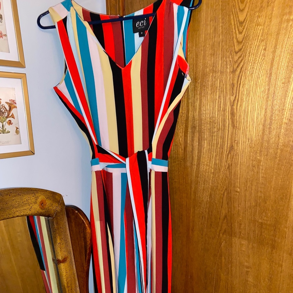 Striped pant suit